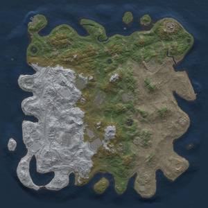 Thumbnail Rust Map: Procedural Map, Size: 4500, Seed: 779933115, 20 Monuments