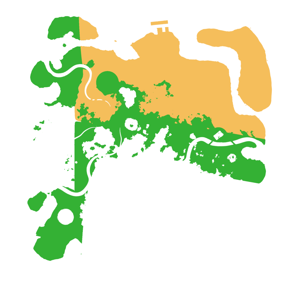 Biome Rust Map: Procedural Map, Size: 3500, Seed: 832680954