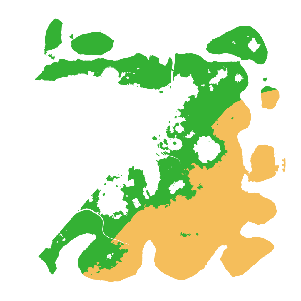 Biome Rust Map: Procedural Map, Size: 3500, Seed: 936732305