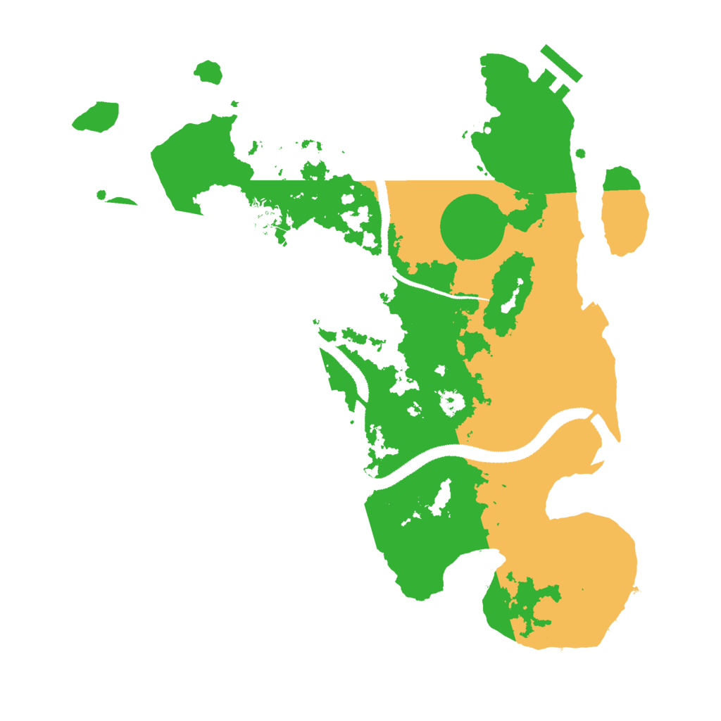Biome Rust Map: Procedural Map, Size: 3000, Seed: 8127364