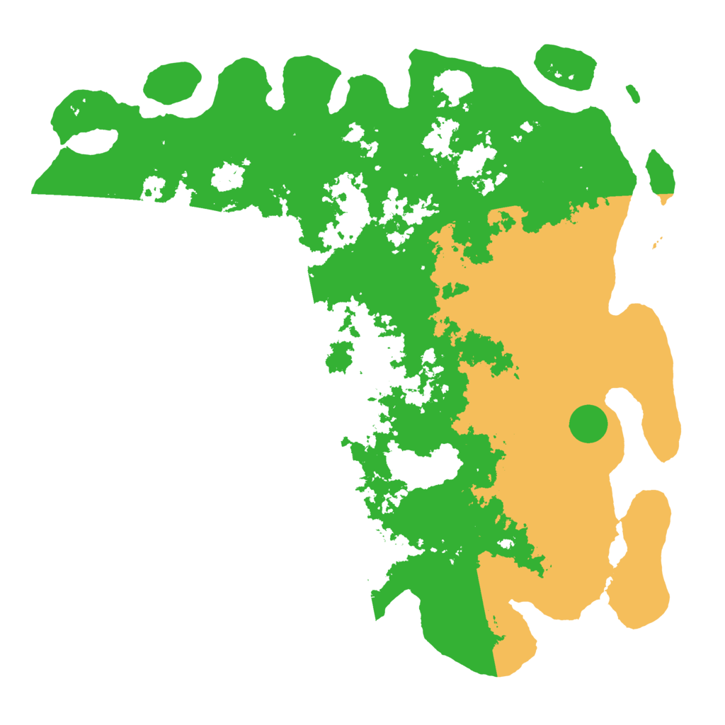 Biome Rust Map: Barren, Size: 5000, Seed: 36716179