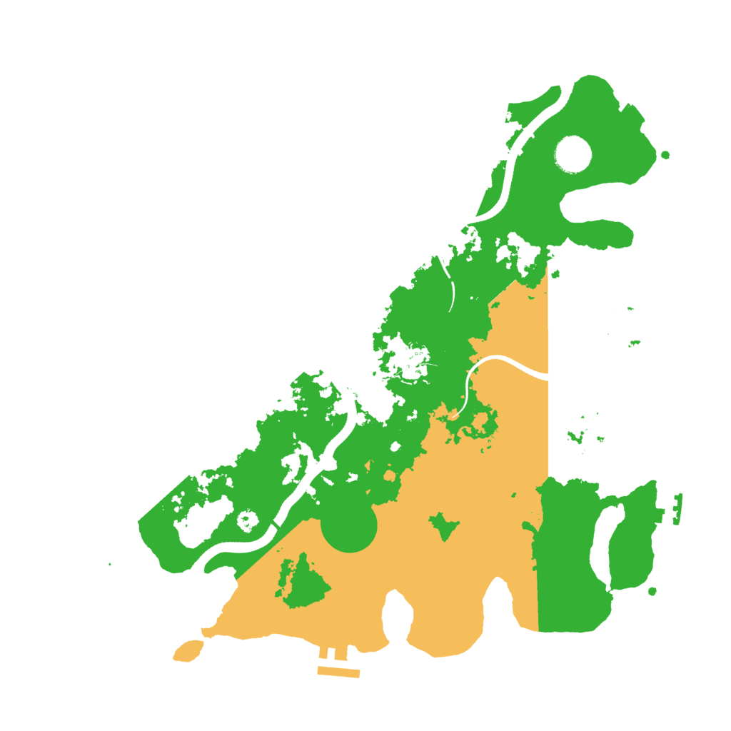 Biome Rust Map: Procedural Map, Size: 3500, Seed: 421081569
