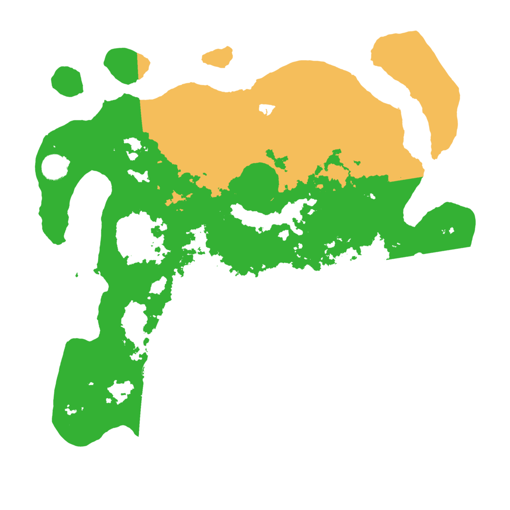 Biome Rust Map: Barren, Size: 3500, Seed: 517216