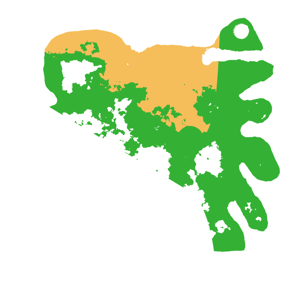 Biome Rust Map: Barren, Size: 3500, Seed: 445568