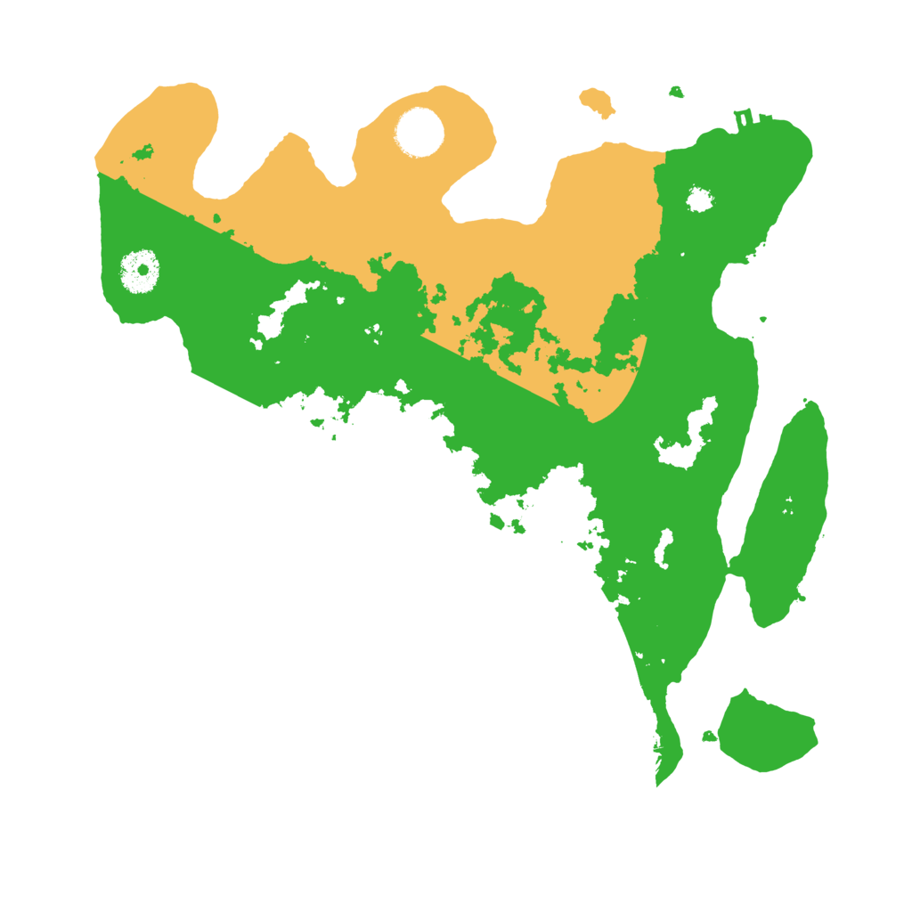 Biome Rust Map: Procedural Map, Size: 3300, Seed: 3