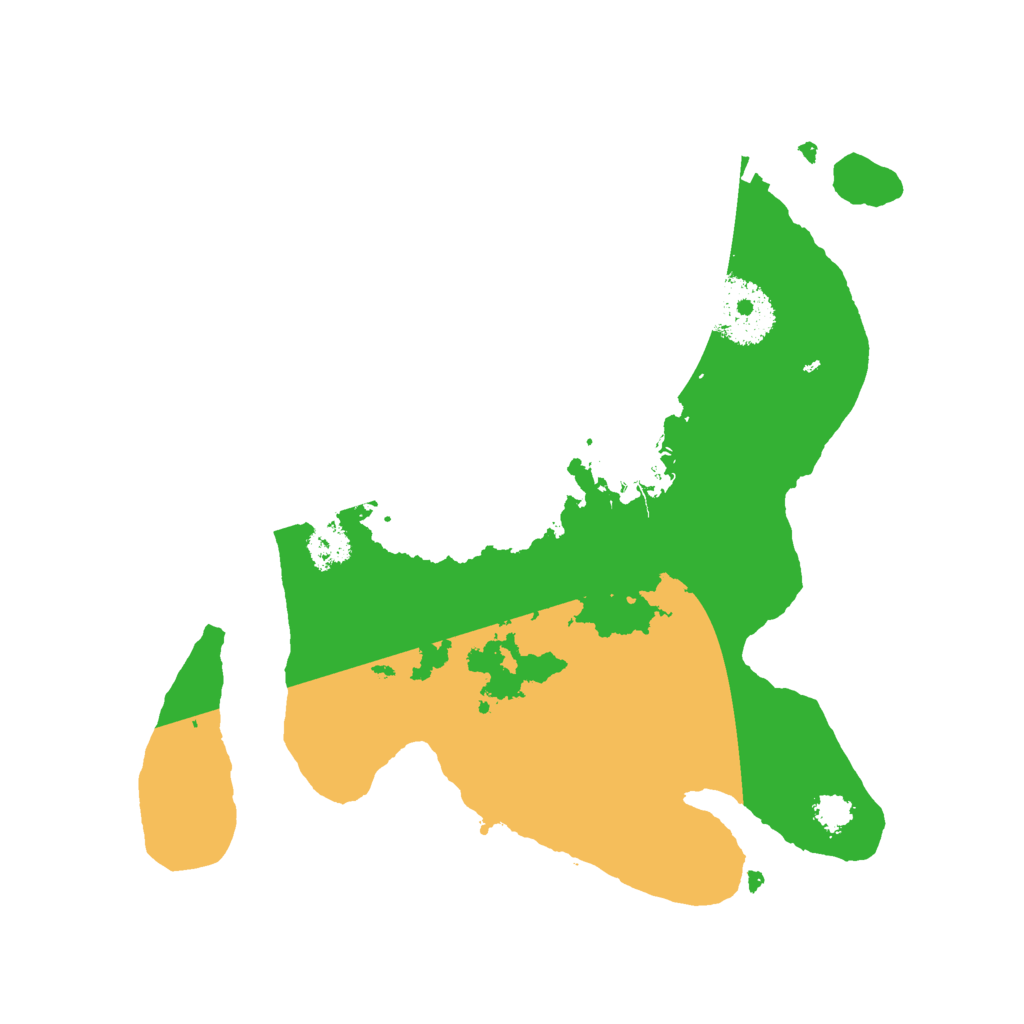 Biome Rust Map: Procedural Map, Size: 2500, Seed: 220055