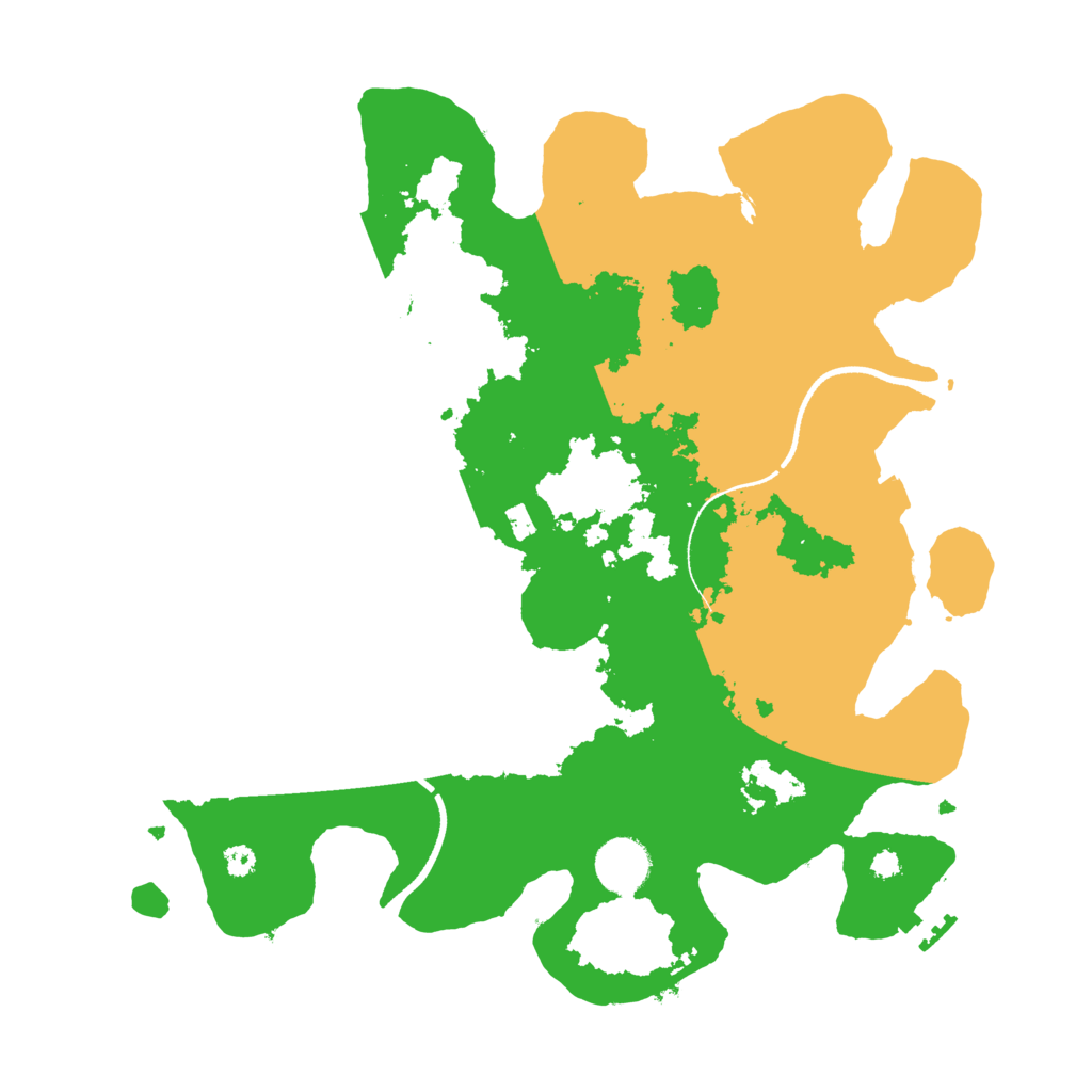 Biome Rust Map: Procedural Map, Size: 3500, Seed: 6921420