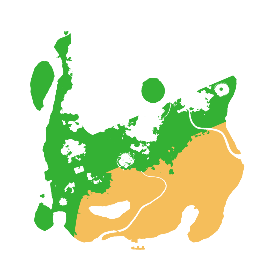 Biome Rust Map: Procedural Map, Size: 3000, Seed: 440556838