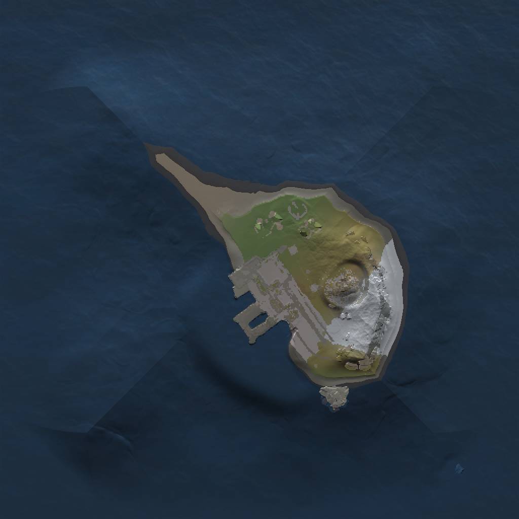 Rust Map: Procedural Map, Size: 1000, Seed: 2222, 4 Monuments