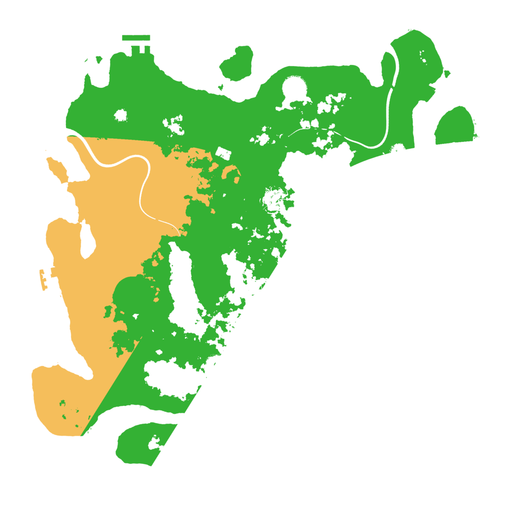 Biome Rust Map: Procedural Map, Size: 3666, Seed: 19