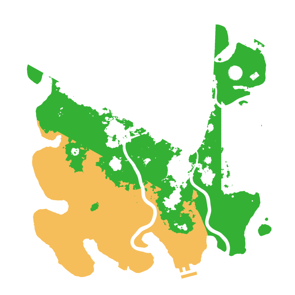 Biome Rust Map: Procedural Map, Size: 3700, Seed: 42721
