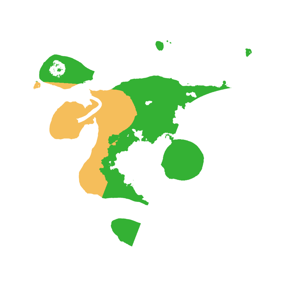 Biome Rust Map: Procedural Map, Size: 2000, Seed: 832123