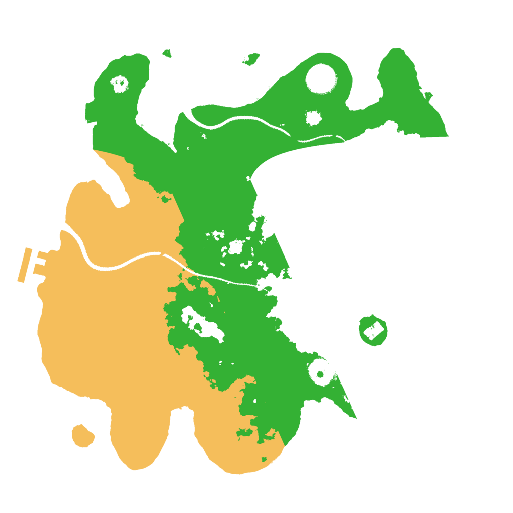 Biome Rust Map: Procedural Map, Size: 3000, Seed: 124907146
