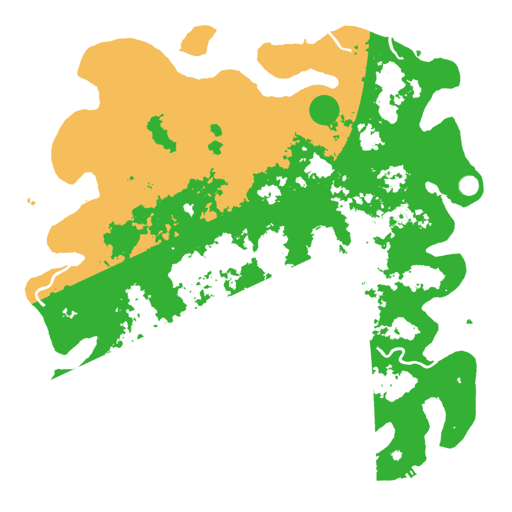 Biome Rust Map: Procedural Map, Size: 4500, Seed: 509619