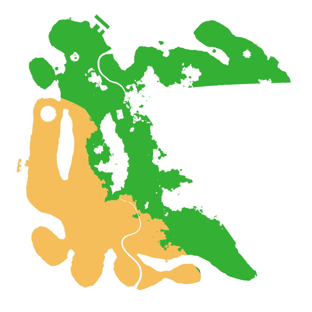 Biome Rust Map: Procedural Map, Size: 3500, Seed: 1964990710