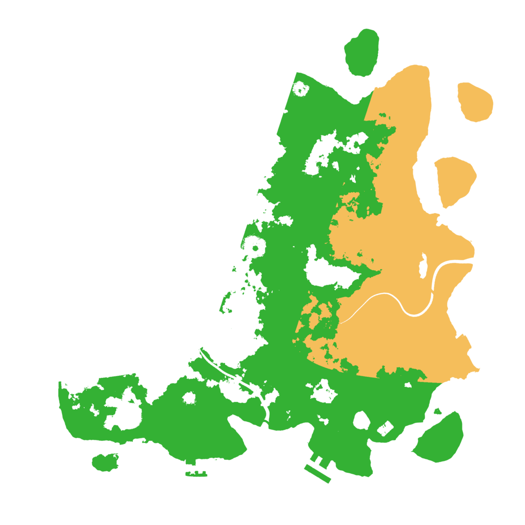 Biome Rust Map: Procedural Map, Size: 3700, Seed: 826395357