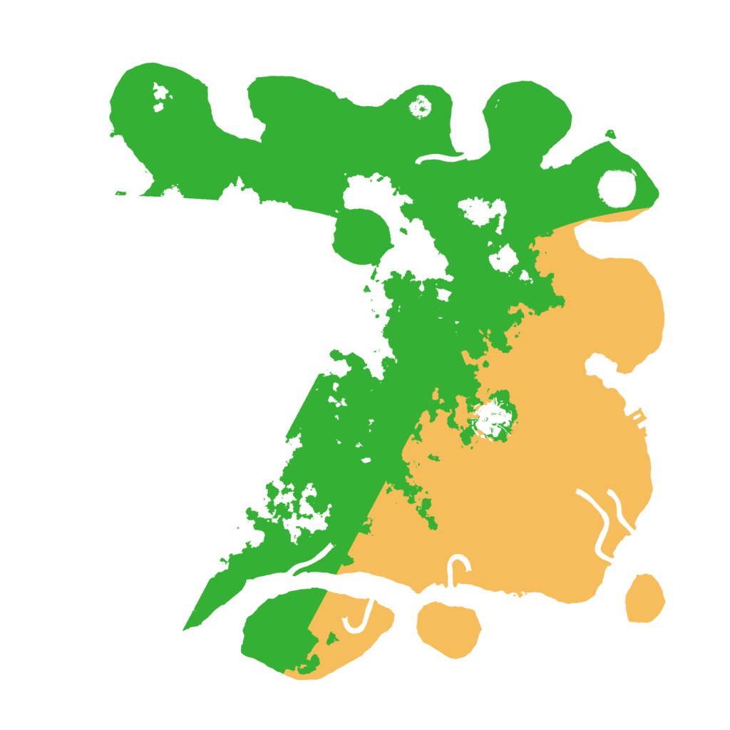 Biome Rust Map: Procedural Map, Size: 3500, Seed: 85493203