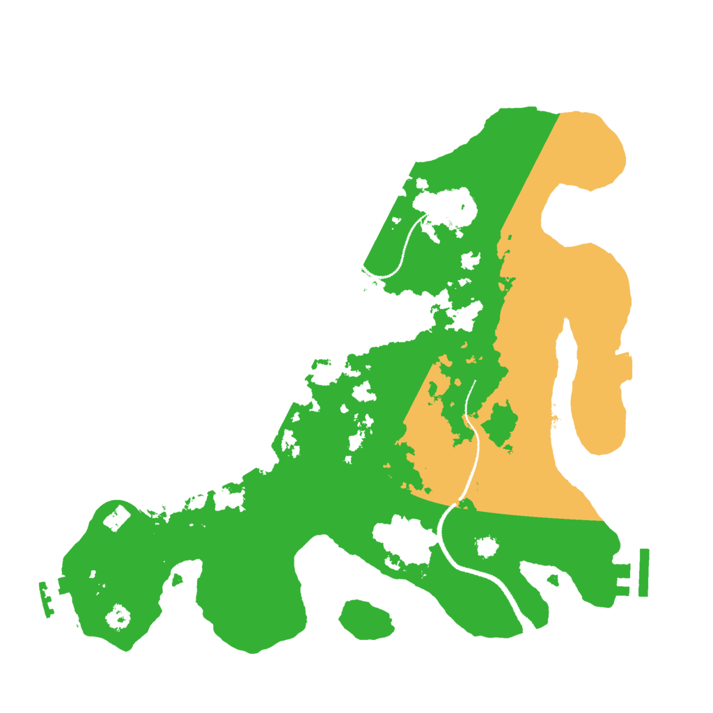 Biome Rust Map: Procedural Map, Size: 3000, Seed: 137146673