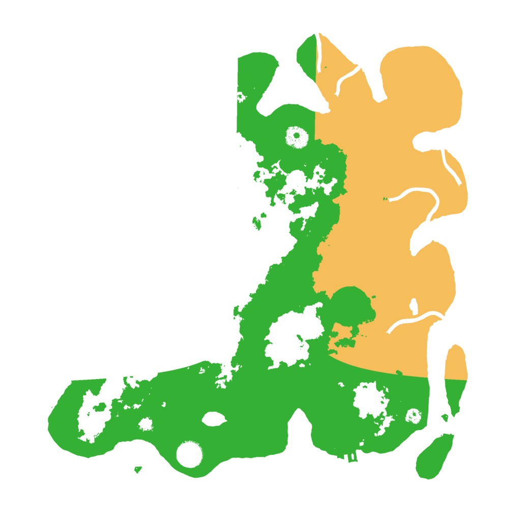 Biome Rust Map: Procedural Map, Size: 3500, Seed: 60445291