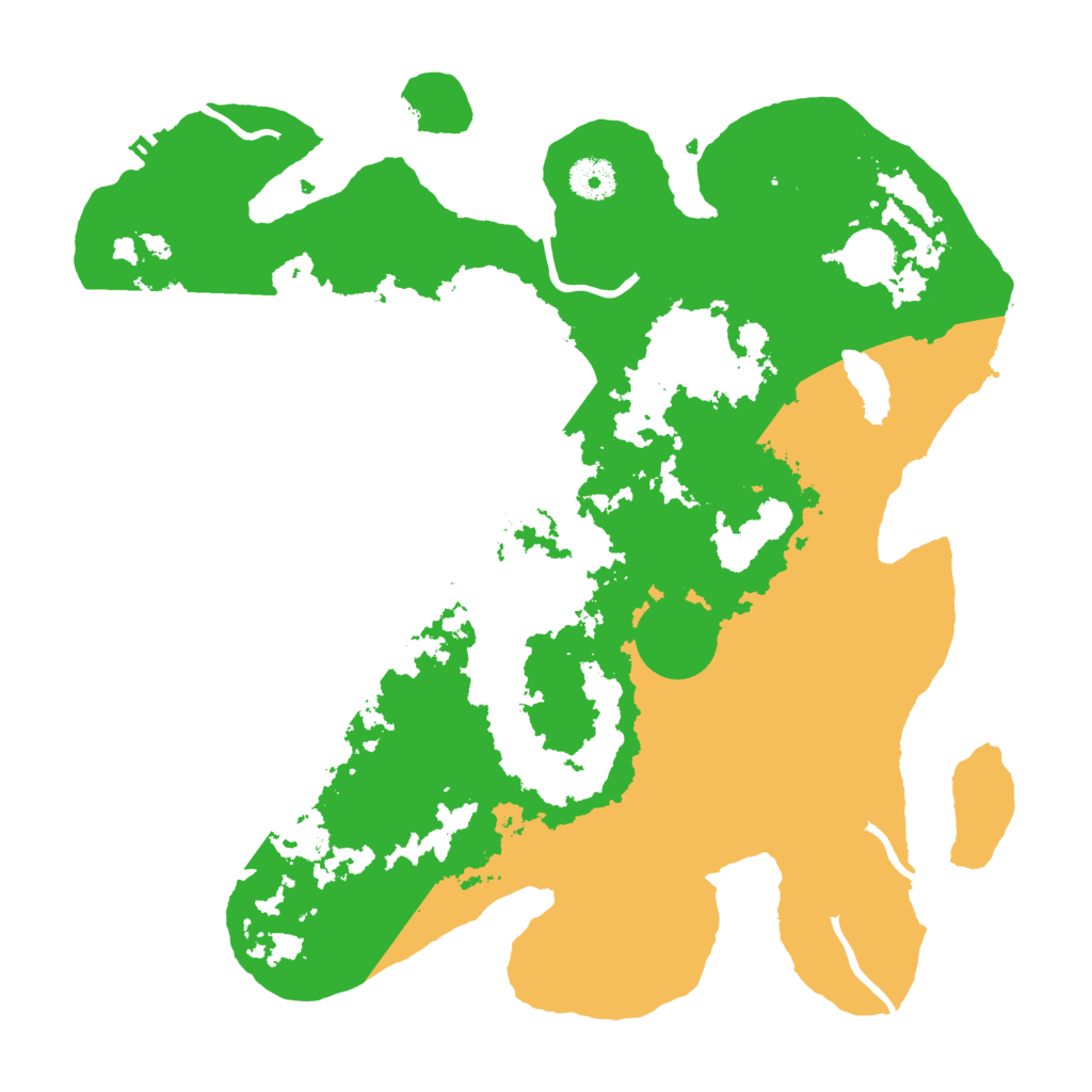 Biome Rust Map: Procedural Map, Size: 3666, Seed: 2707