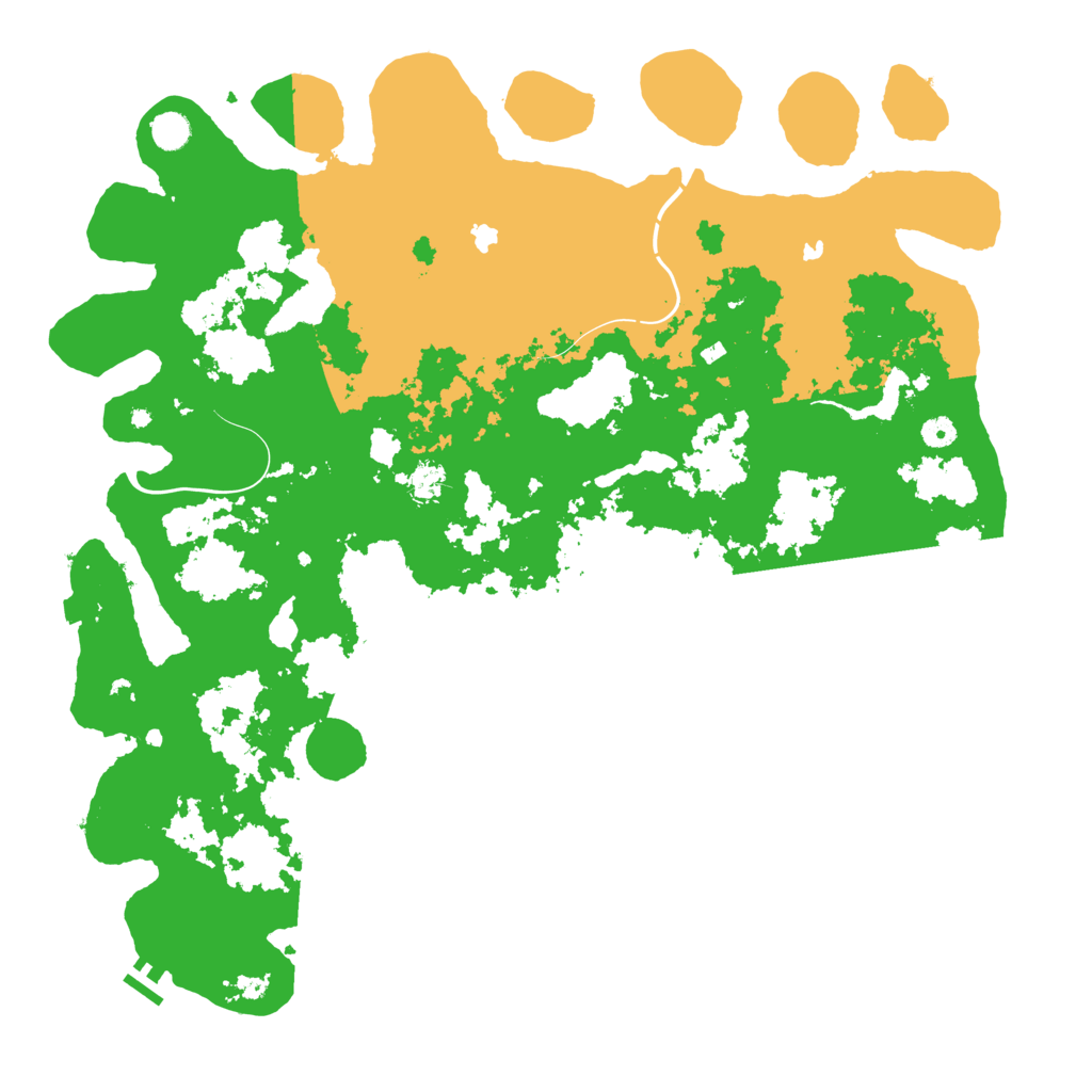 Biome Rust Map: Procedural Map, Size: 5000, Seed: 54