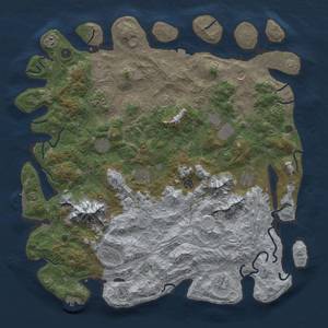 Thumbnail Rust Map: Procedural Map, Size: 5000, Seed: 54, 19 Monuments