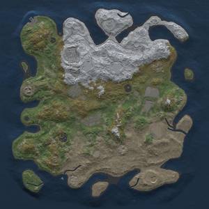 Thumbnail Rust Map: Procedural Map, Size: 4000, Seed: 65214587, 18 Monuments