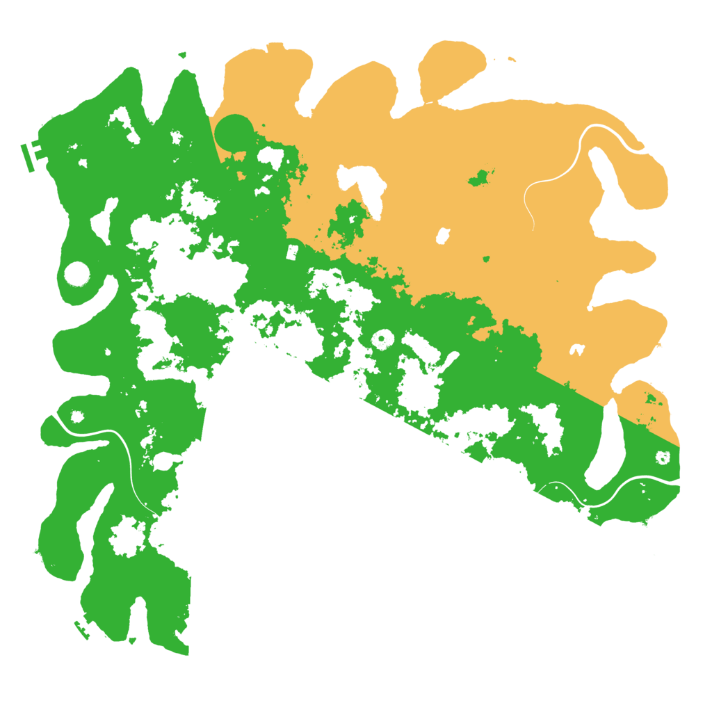 Biome Rust Map: Procedural Map, Size: 5000, Seed: 516000