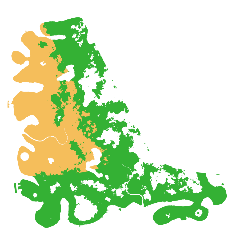 Biome Rust Map: Procedural Map, Size: 5000, Seed: 69420666