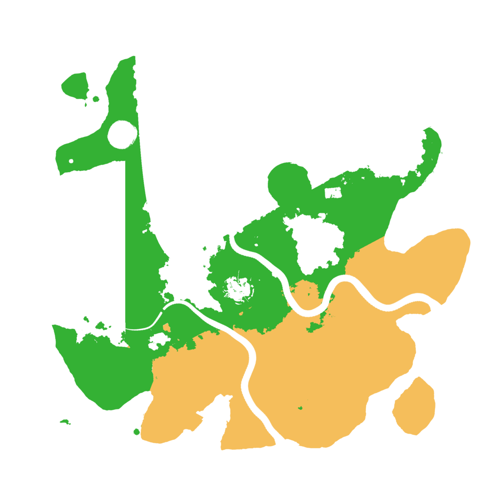 Biome Rust Map: Procedural Map, Size: 3270, Seed: 14695