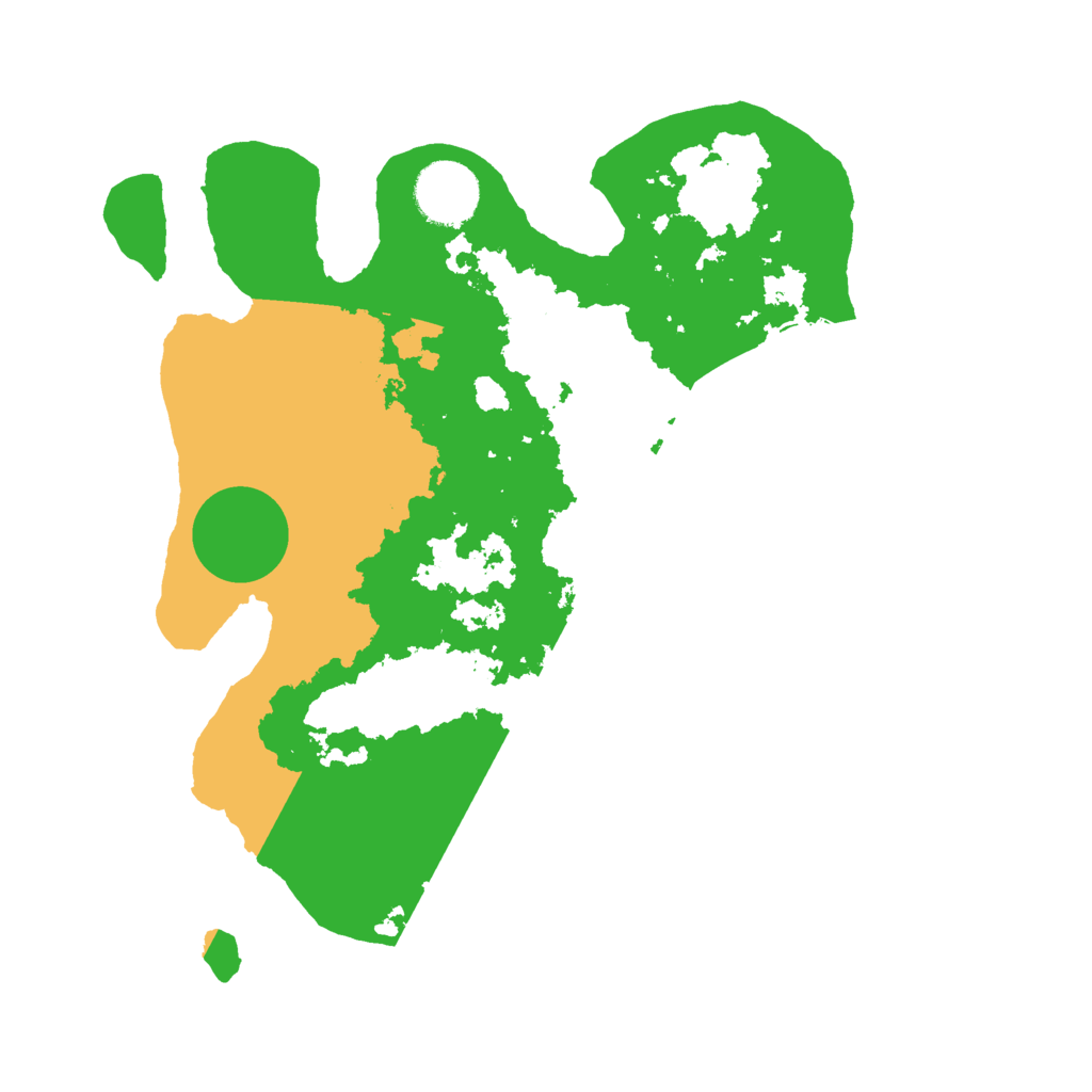 Biome Rust Map: Barren, Size: 3000, Seed: 10003189