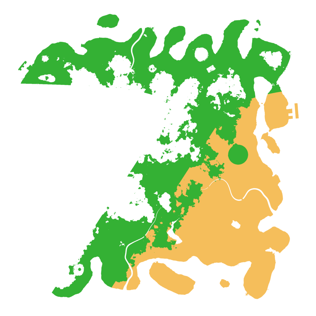 Biome Rust Map: Procedural Map, Size: 4200, Seed: 377275008