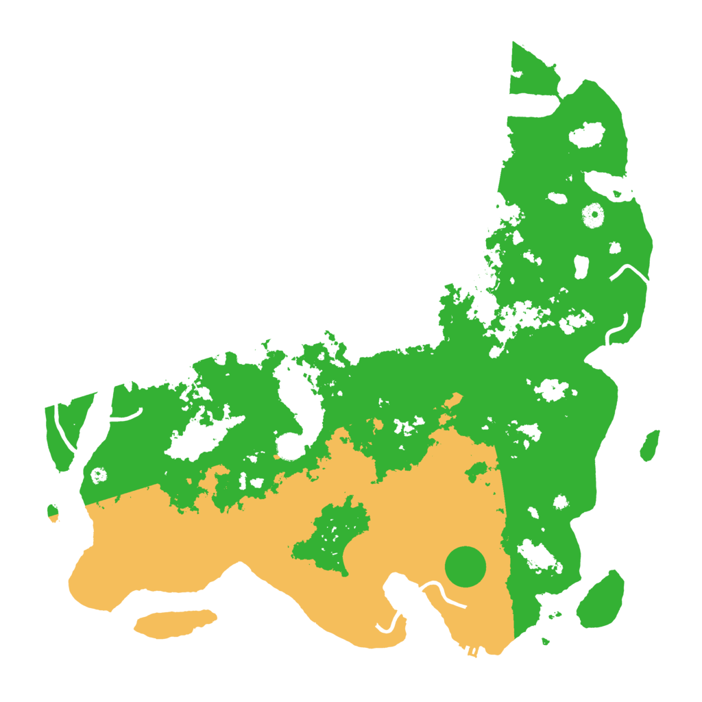 Biome Rust Map: Procedural Map, Size: 4500, Seed: 1026148713