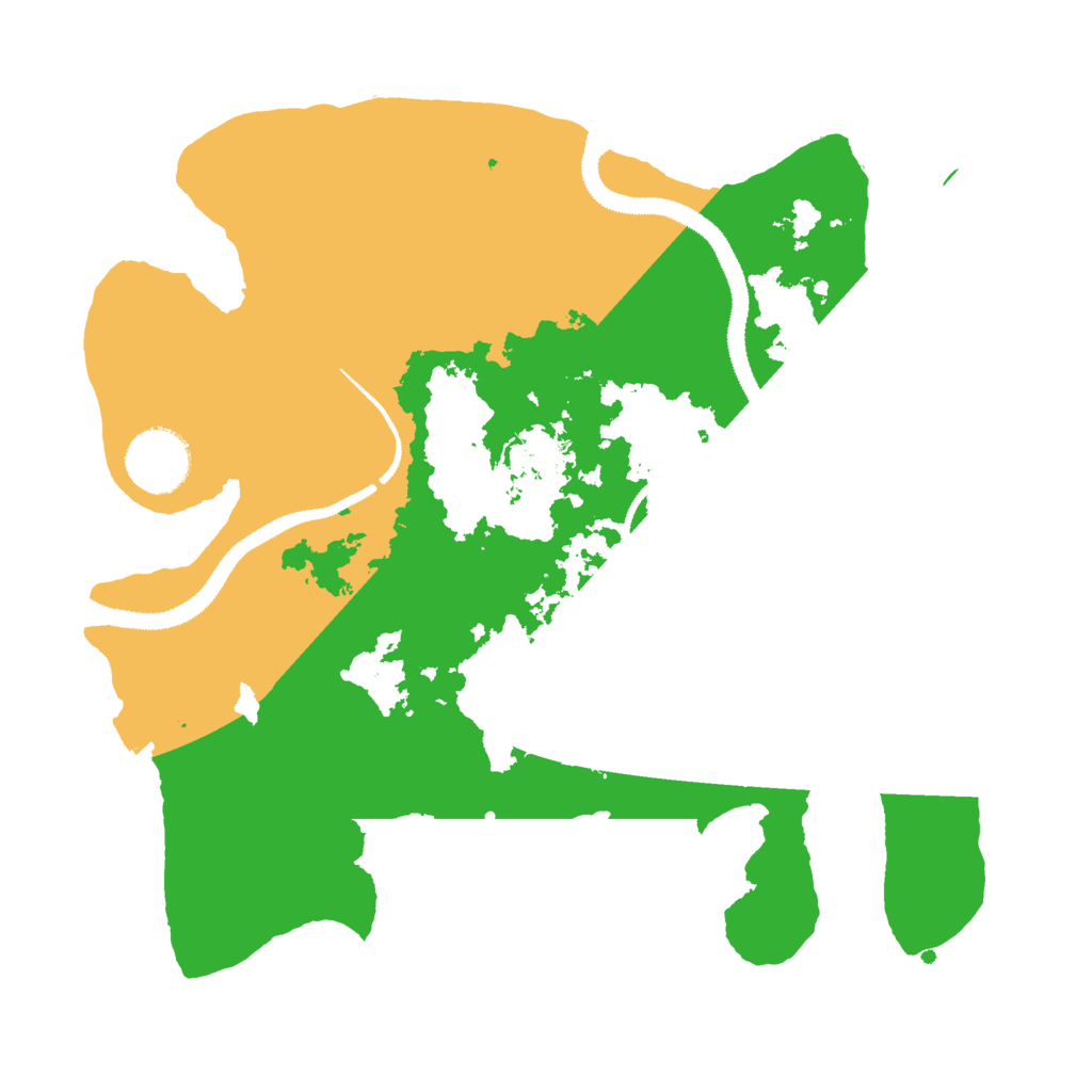 Biome Rust Map: Procedural Map, Size: 3000, Seed: 645660414