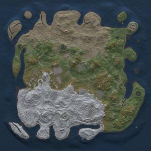 Thumbnail Rust Map: Procedural Map, Size: 4500, Seed: 1454719734, 20 Monuments