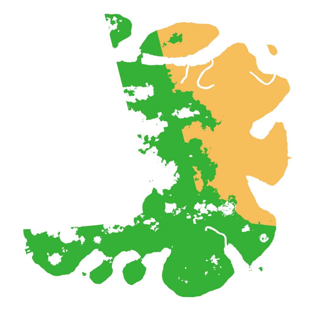 Biome Rust Map: Procedural Map, Size: 3700, Seed: 16467375