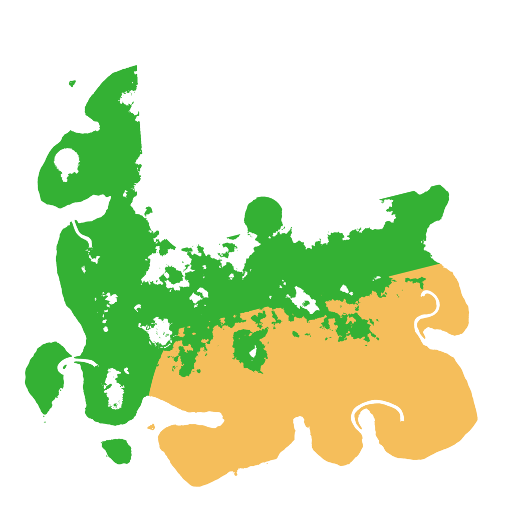 Biome Rust Map: Procedural Map, Size: 3700, Seed: 527085751