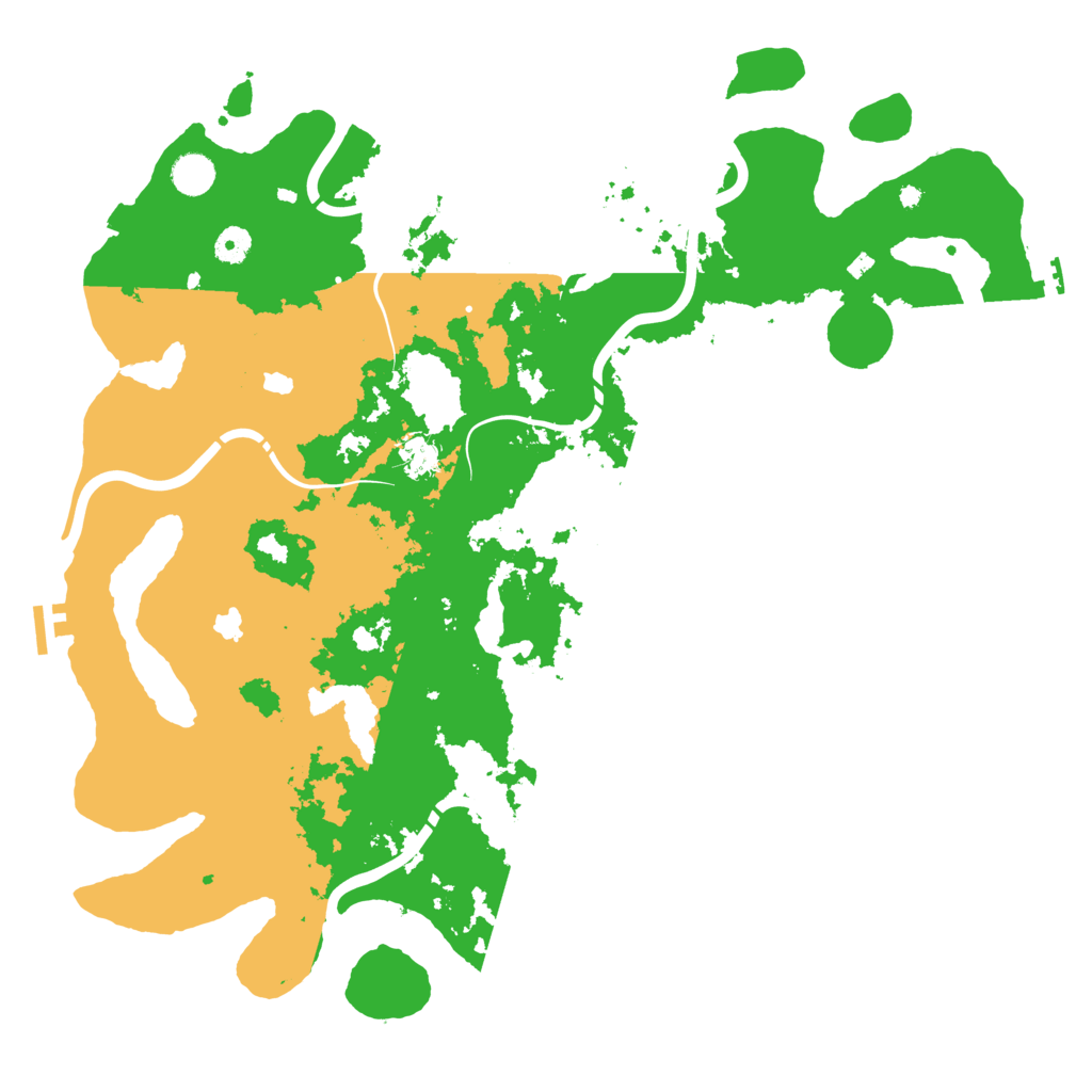 Biome Rust Map: Procedural Map, Size: 4500, Seed: 25516130