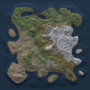 Thumbnail Rust Map: Procedural Map, Size: 3500, Seed: 450, 18 Monuments