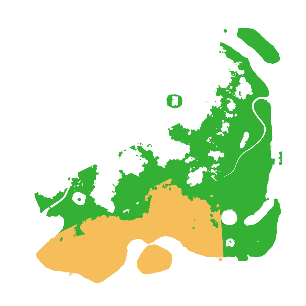 Biome Rust Map: Procedural Map, Size: 3500, Seed: 2004662526