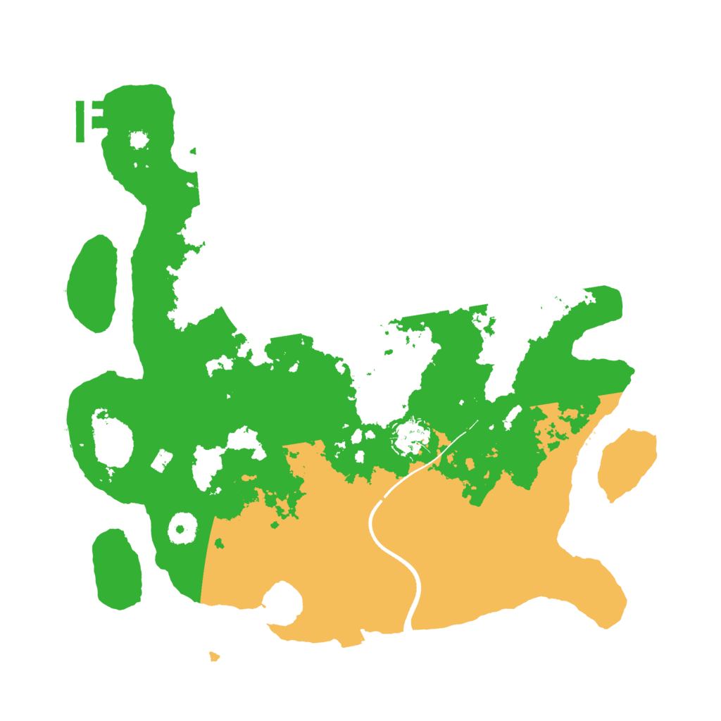 Biome Rust Map: Procedural Map, Size: 3500, Seed: 1886887758