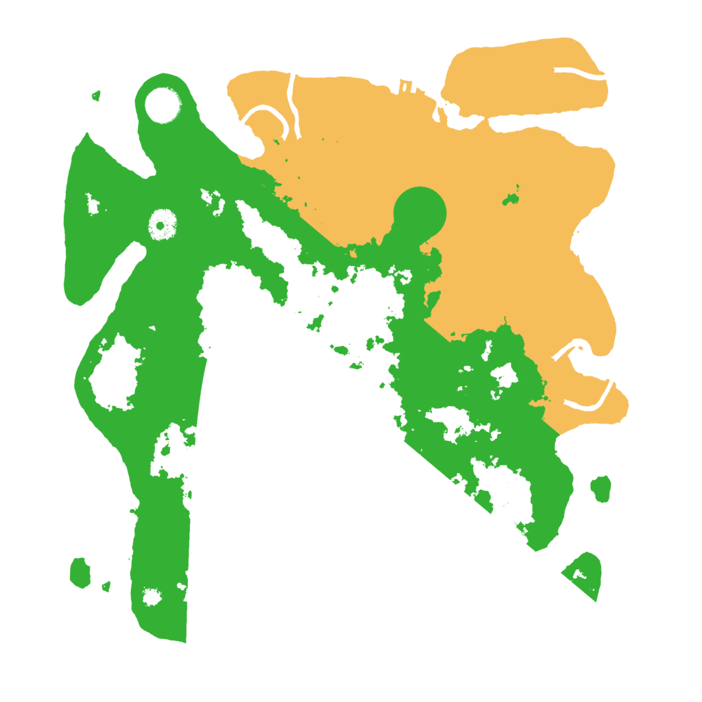 Biome Rust Map: Procedural Map, Size: 3500, Seed: 44078770