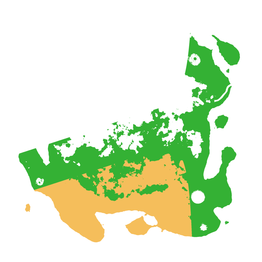 Biome Rust Map: Procedural Map, Size: 3500, Seed: 2070578126