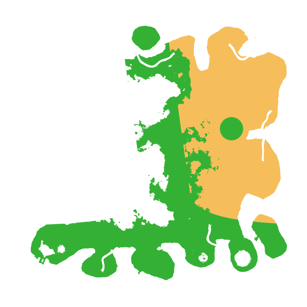 Biome Rust Map: Procedural Map, Size: 3500, Seed: 62361231