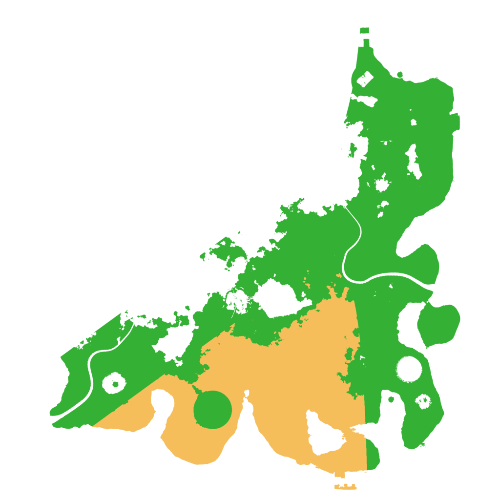 Biome Rust Map: Procedural Map, Size: 3450, Seed: 14897205