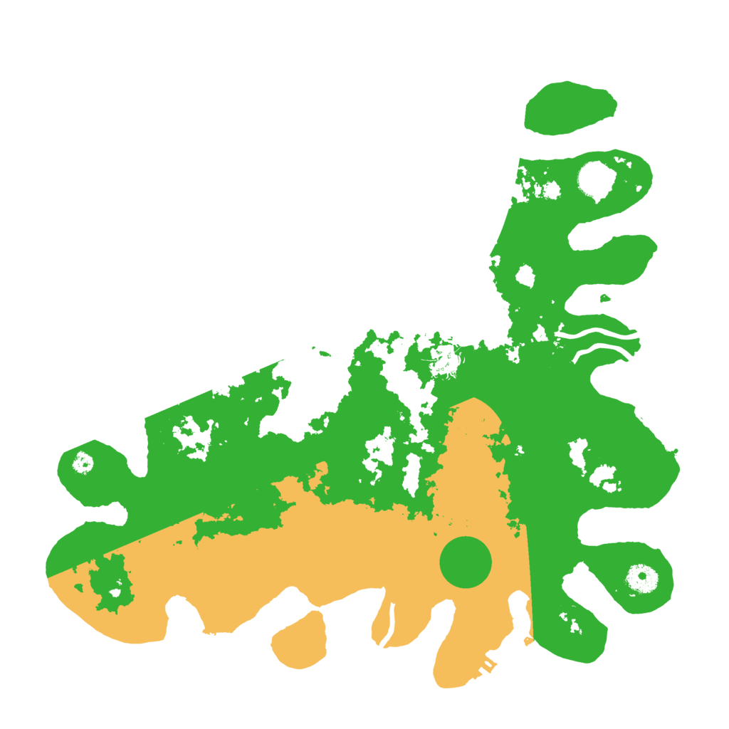 Biome Rust Map: Procedural Map, Size: 3700, Seed: 28331053