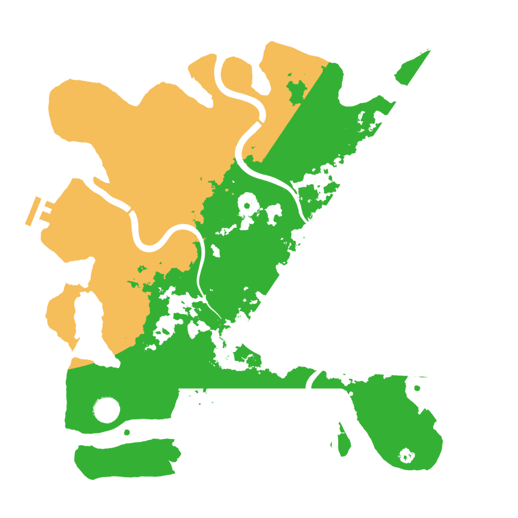Biome Rust Map: Procedural Map, Size: 3500, Seed: 808580680