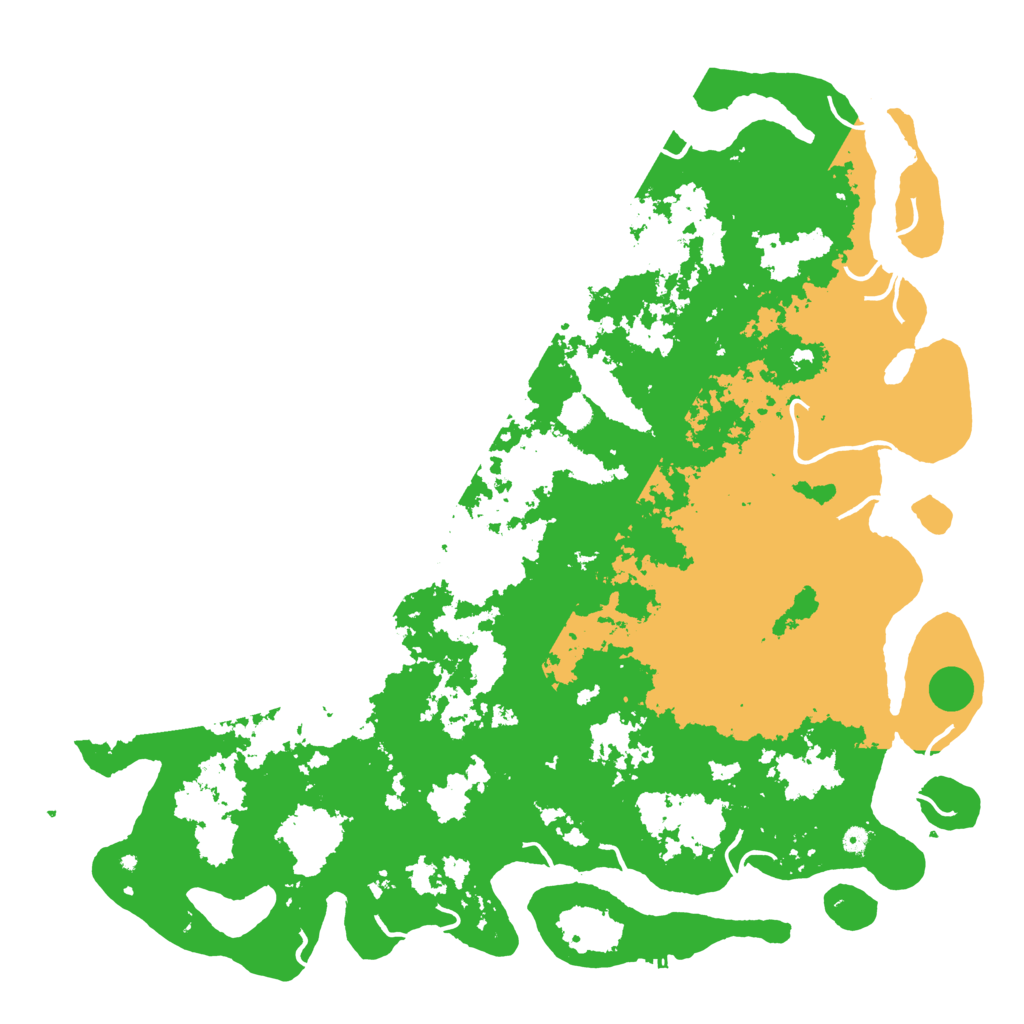 Biome Rust Map: Procedural Map, Size: 6000, Seed: 5235