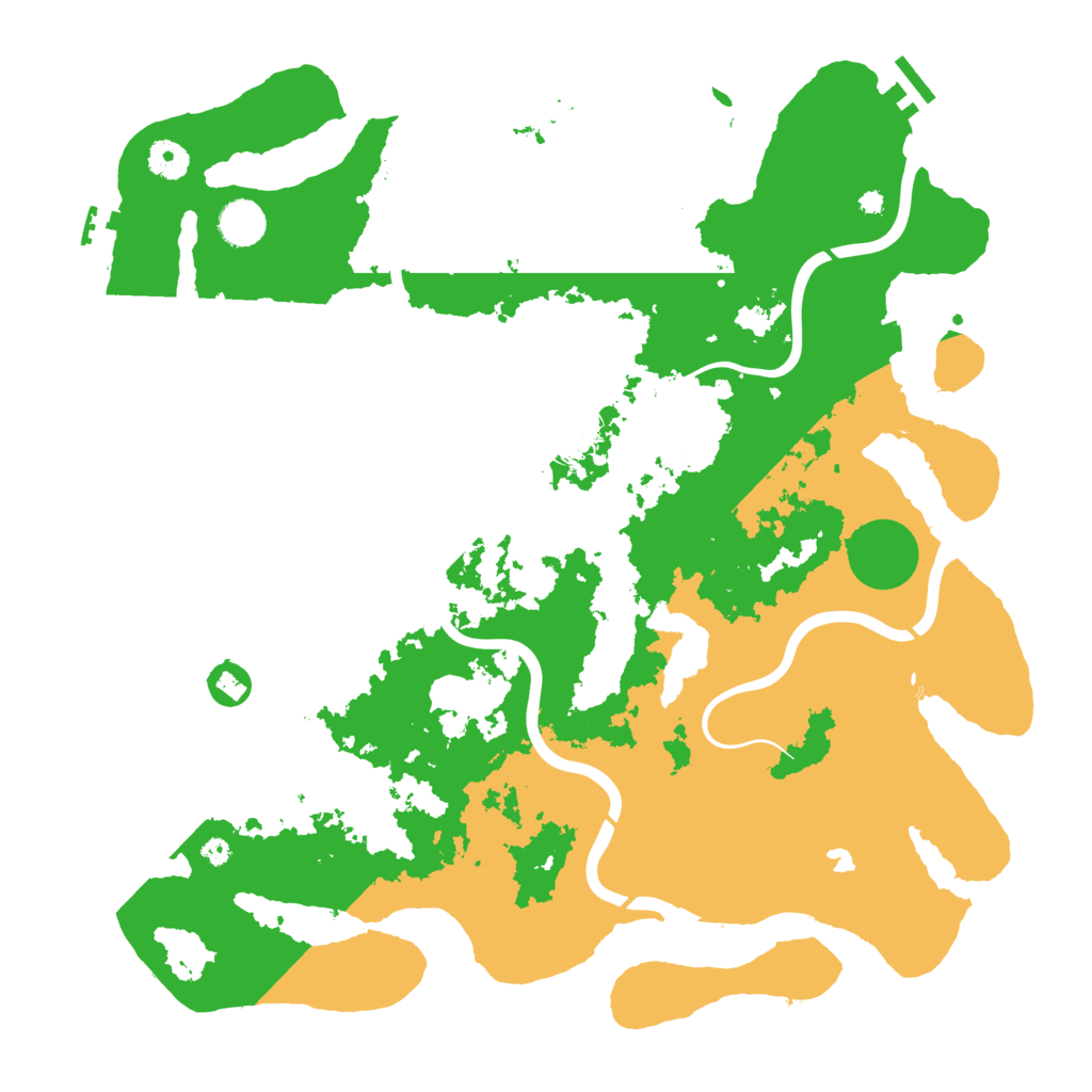 Biome Rust Map: Procedural Map, Size: 4100, Seed: 95385985