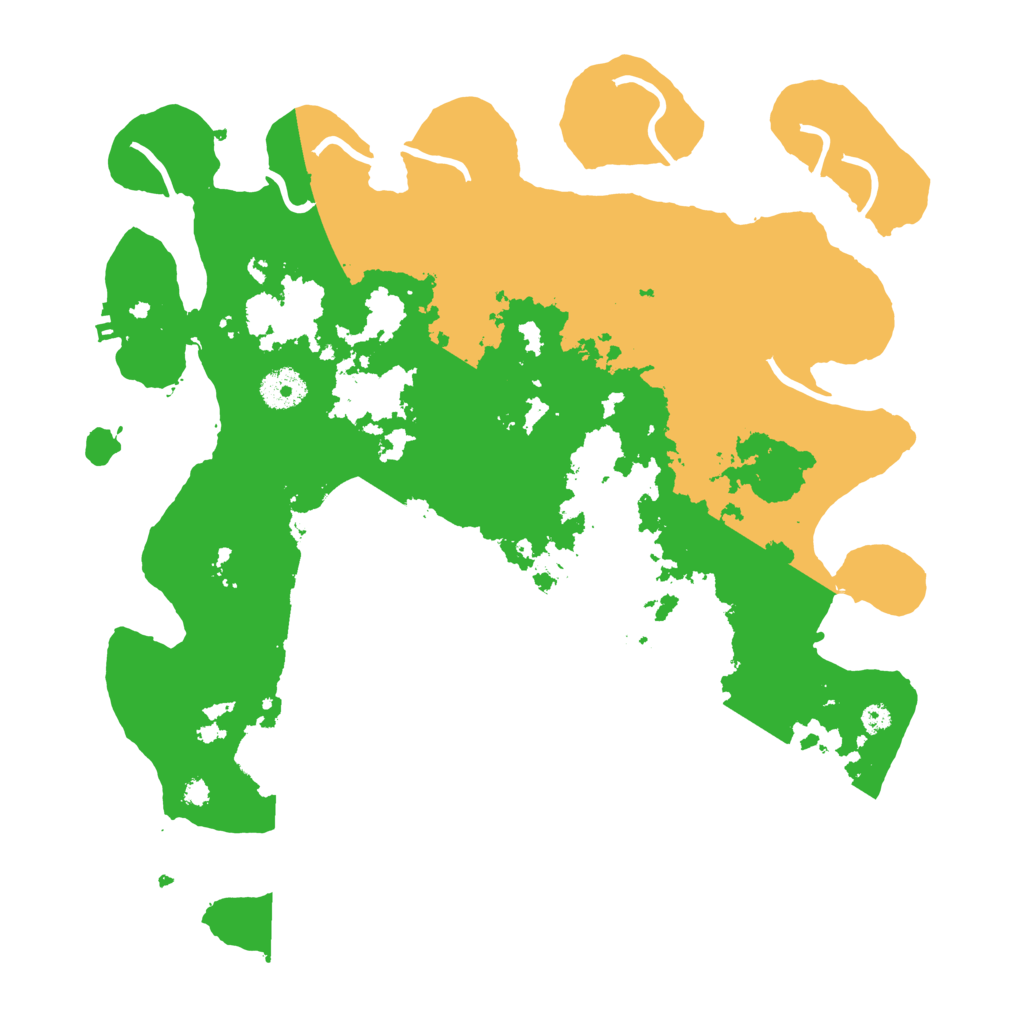 Biome Rust Map: Procedural Map, Size: 3600, Seed: 3493255